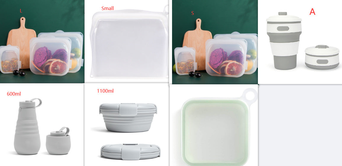 Portable Silicone Lunch Box