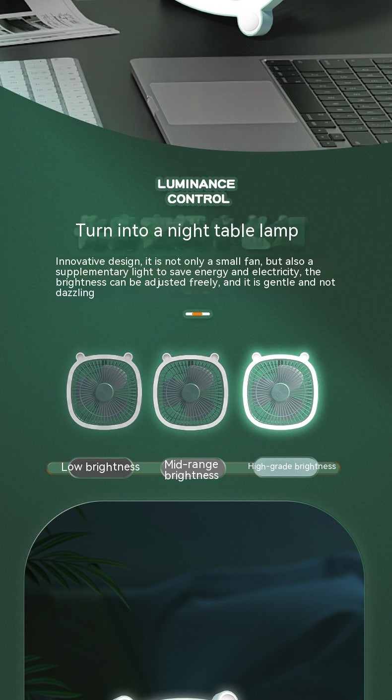 Small Electric Fan With Night Light