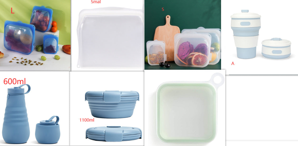 Portable Silicone Lunch Box
