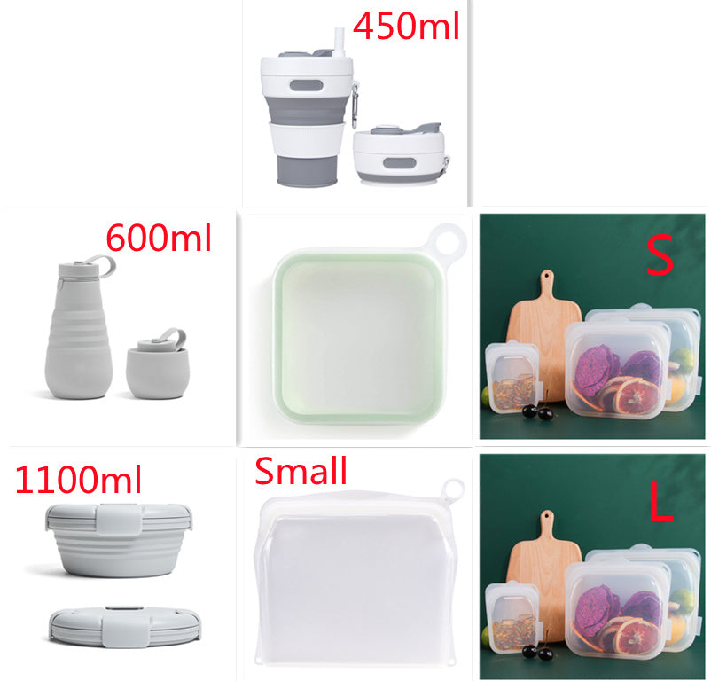 Portable Silicone Lunch Box