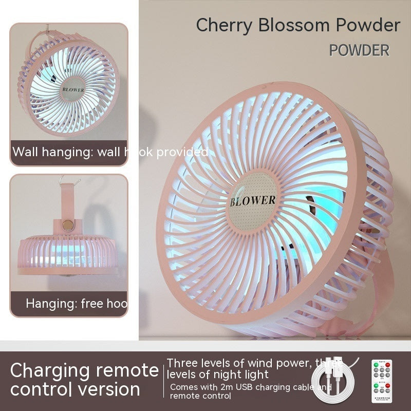 Small Electric Fan With Night Light