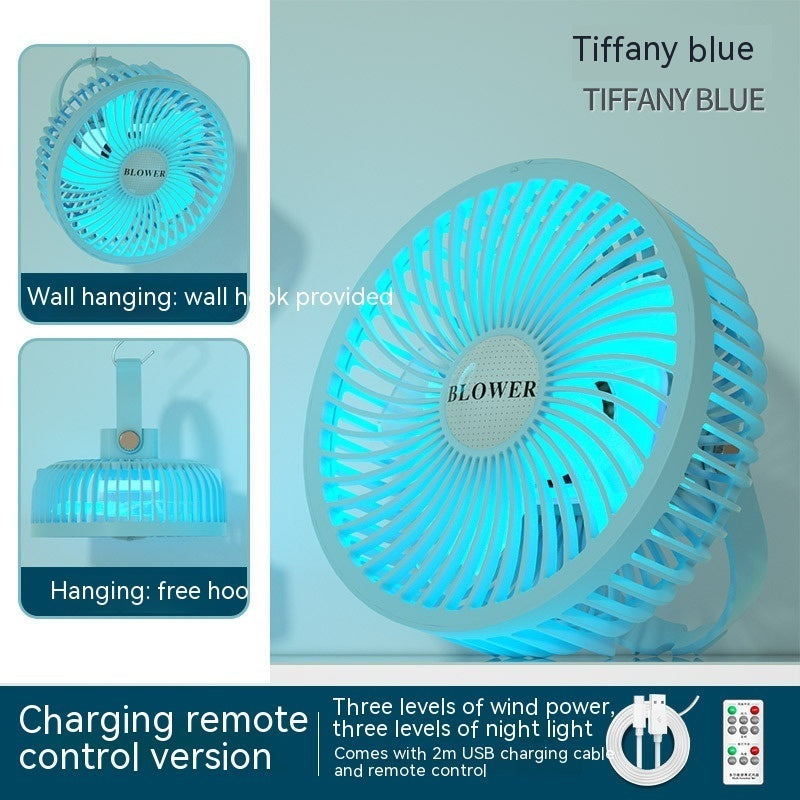 Small Electric Fan With Night Light