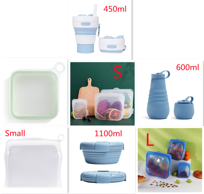 Portable Silicone Lunch Box