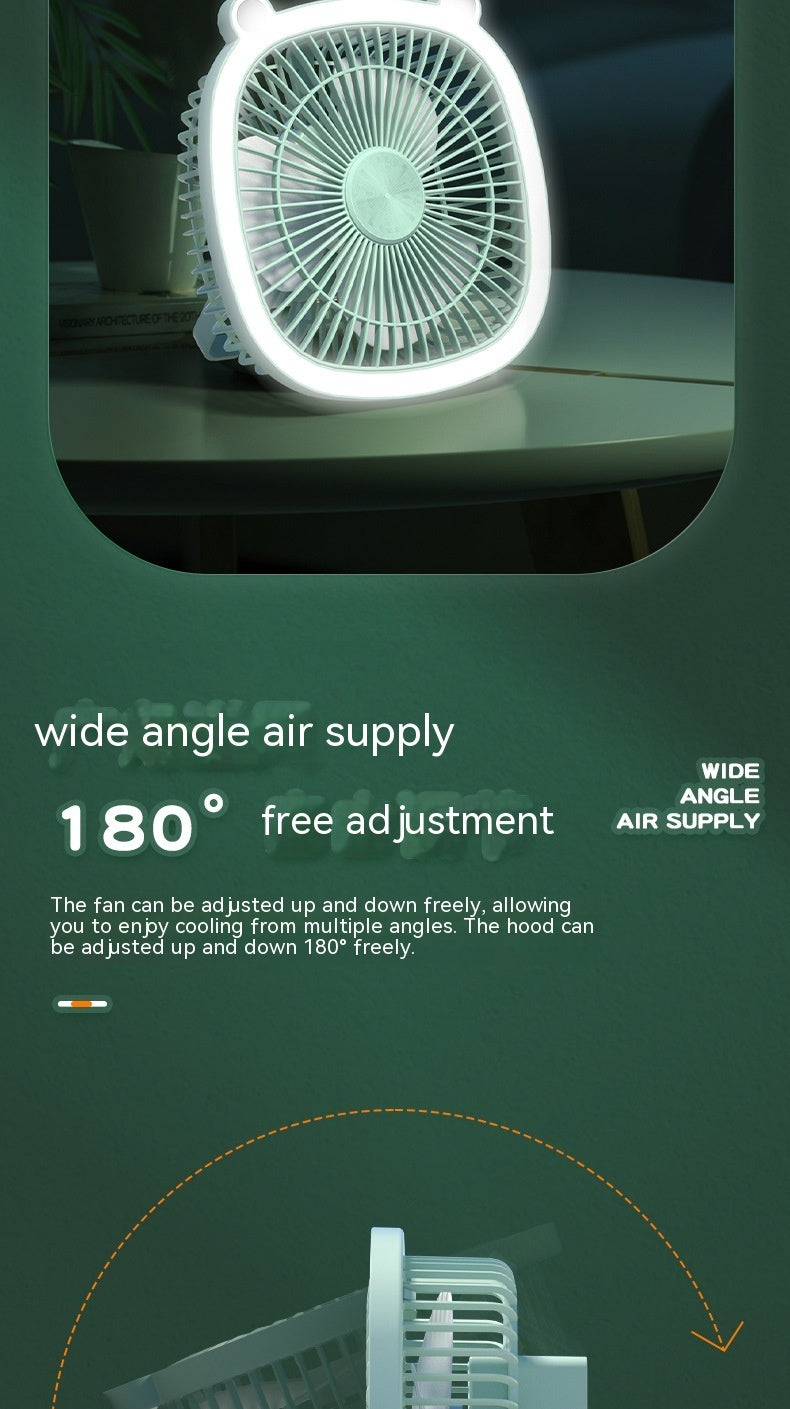 Small Electric Fan With Night Light