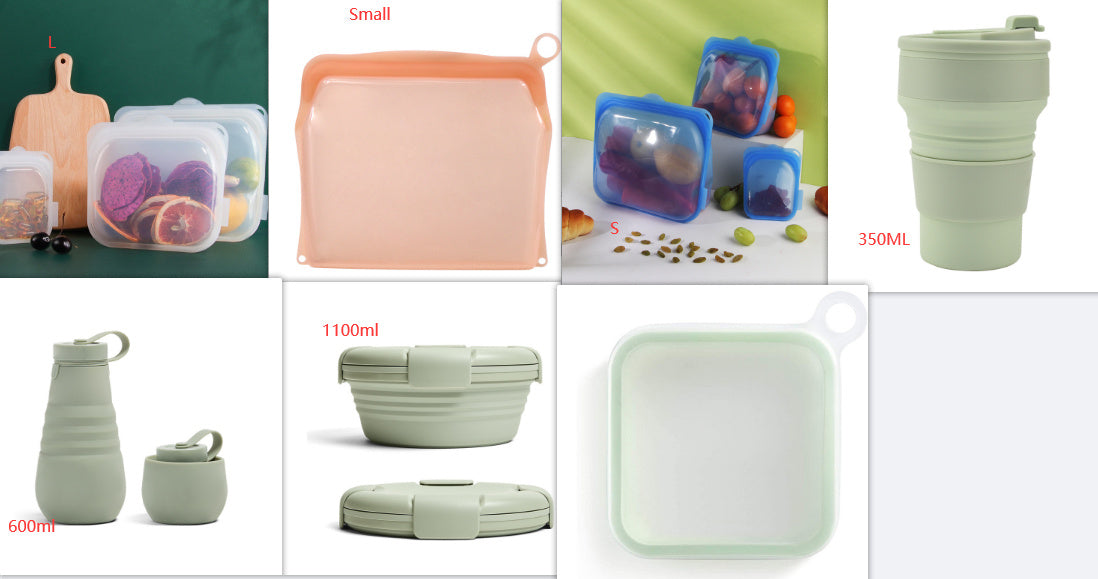 Portable Silicone Lunch Box