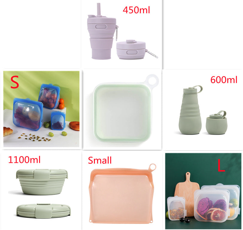 Portable Silicone Lunch Box