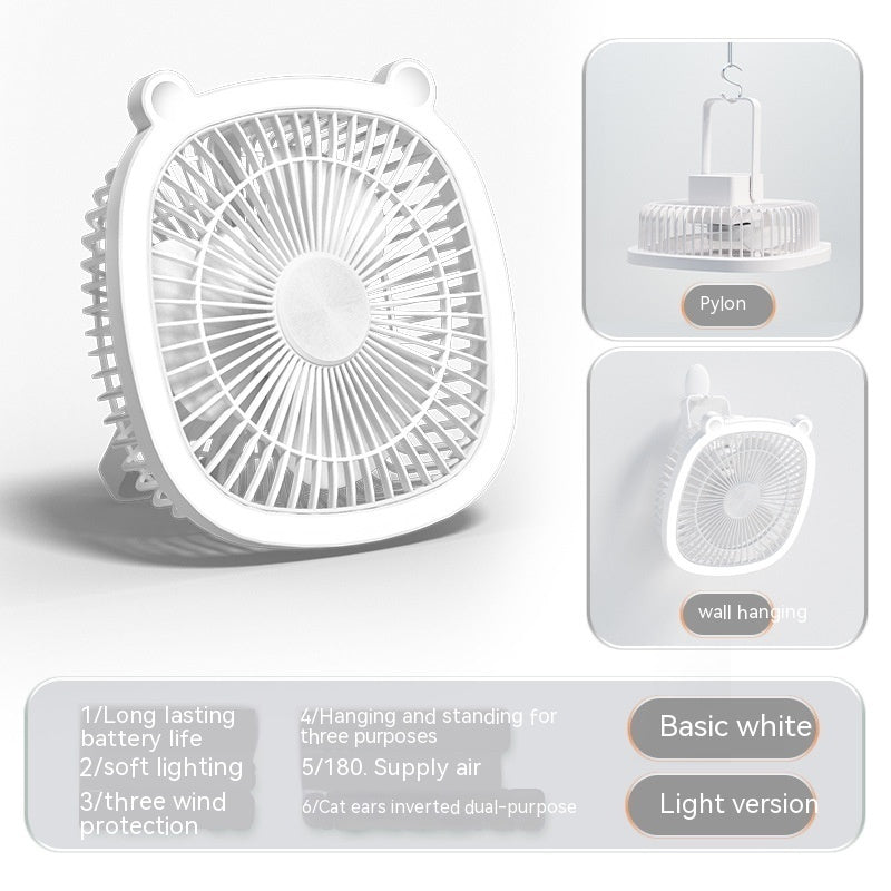 Small Electric Fan With Night Light